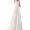 Wedding Dresses for Bride 2023 Sleeveless Lace Petite/Plus Size Bridal Gowns for Civil Wedding for Beach Wedding