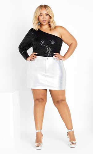 Women's Plus Size Kendall Faux Leather Skirt