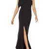 Women's Georgina One Shoulder Bow Detail Trumpet Gown Long Dress