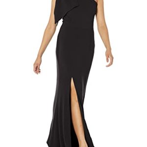 Women's Georgina One Shoulder Bow Detail Trumpet Gown Long Dress