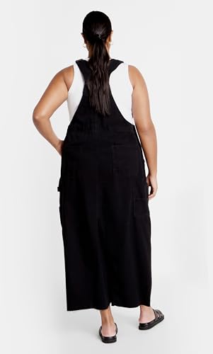 Women's Plus Size Maxi Dress - Pinafore