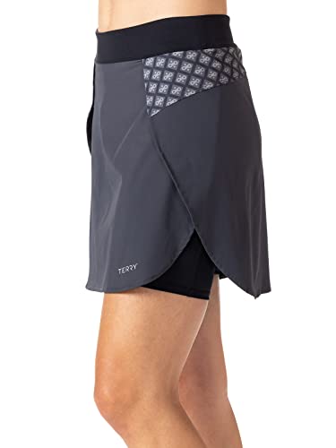 Vista Skort, Women's Cycling Skirt with Attached Internal Padded Liner Short, 16.5 Inch Inseam