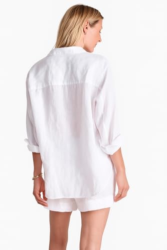 31FnbcQD8IL.jpg Women's Linen Relaxed Button Down