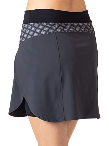 Vista Skort, Women's Cycling Skirt with Attached Internal Padded Liner Short, 16.5 Inch Inseam