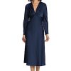 Women's Twist V-Neck Bias Skirt Midi