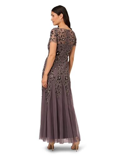 Women's Bead Long Dress with Godets