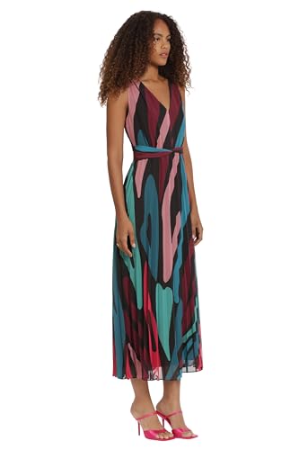 Women's Sleeveless Pleated Skirt Maxi Dress