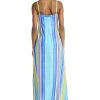 Women's Square Neck Spaghetti Strap Maxi Summer Wedding Guest Party Special Occasion A-line Long Dress