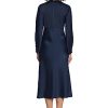 Women's Twist V-Neck Bias Skirt Midi