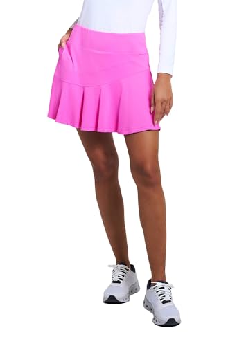 Athleisure Wear Sun Protective UPF 50+ Icefil Cooling Flounce Skort with Back Pockets - 20000