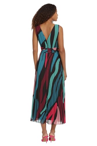 Women's Sleeveless Pleated Skirt Maxi Dress