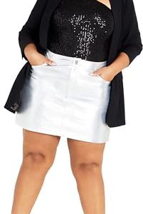 Women's Plus Size Kendall Faux Leather Skirt