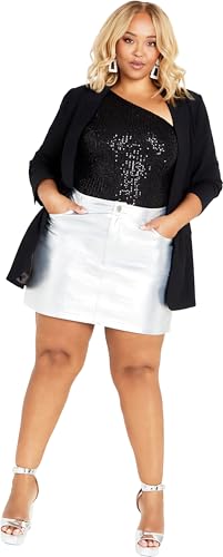 Women's Plus Size Kendall Faux Leather Skirt