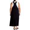 Women's Plus Size Maxi Dress - Pinafore