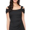 Women's Long Cold Shoulder Dress, Mother of The Bride, Formal Events, (Petite and Regular Sizes)