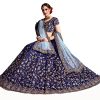 indian ready to wear silk flared bridal lehenga choli for women with stitched blouse and dupatta (8079-U)