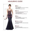 Women's Wedding Bridesmaid Gown Sequined Mermaid V Neck Sleeveless Evening Dress