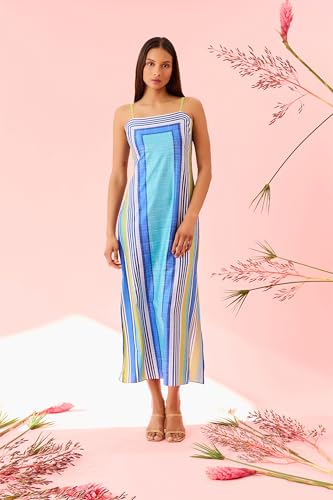 Women's Square Neck Spaghetti Strap Maxi Summer Wedding Guest Party Special Occasion A-line Long Dress
