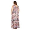 Women's Metallic Floral Formal Dress