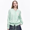 41Aj7NDEgCL.jpg Womens Button-Down Cardigans Knit Stretchy Sweaters Drawstring Lightweight
