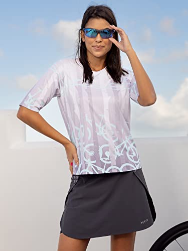 Vista Skort, Women's Cycling Skirt with Attached Internal Padded Liner Short, 16.5 Inch Inseam