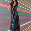 Women's Sleeveless Pleated Skirt Maxi Dress