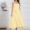 Women??s Corset Dress Sexy Thigh Spaghetti Strap Bustier Cocktail Dress Low Cut Boho Formal Dresses with Pockets