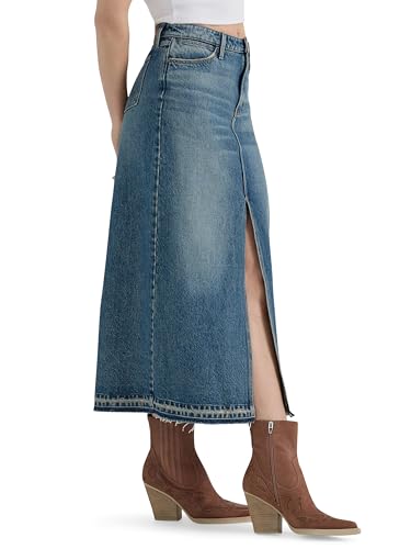 Women's Denim Maxi Skirt