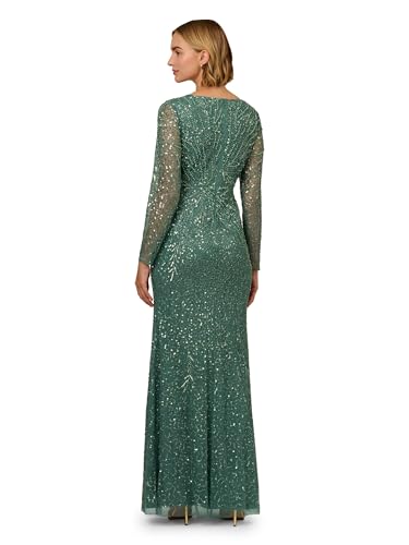Women's Sleeve Bead Long Dress