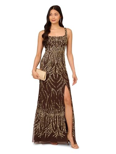 Women's Sleeveless Bead Long Dress
