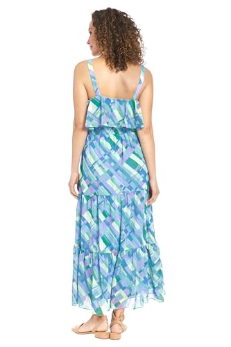 Sleeveless Square Neck Tiered Maxi Ruffle Detail | Summer Dresses for Women
