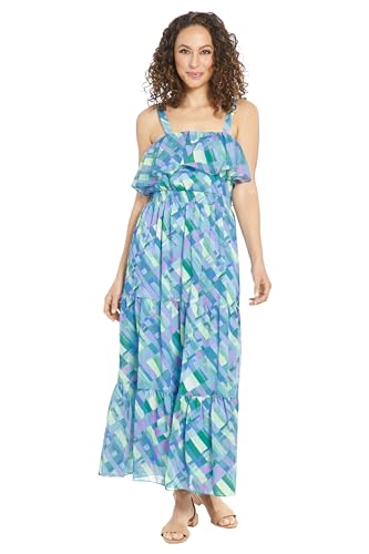 Sleeveless Square Neck Tiered Maxi Ruffle Detail | Summer Dresses for Women