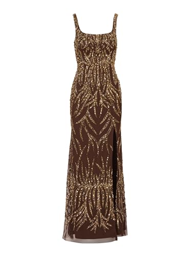 Women's Sleeveless Bead Long Dress