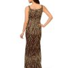 Women's Sleeveless Bead Long Dress