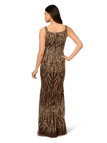 Women's Sleeveless Bead Long Dress