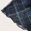 Women's Vintage Plaid Print Layered Fishtail Skirt High Waist Long Skirts