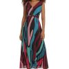 Women's Sleeveless Pleated Skirt Maxi Dress