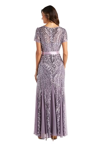 Womens Plus Formal Sequined Evening Dress