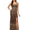 Women's Sleeveless Bead Long Dress