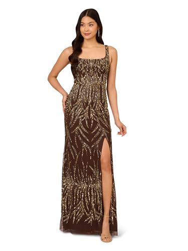 Women's Sleeveless Bead Long Dress