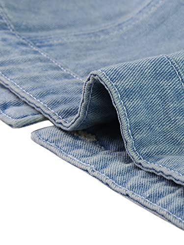 Casual Jacket for Women's Short Sleeves Crop Jean Denim Jacket