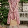 Womens Summer Floral Maxi Dress Short Sleeve V Neck Button Belt Casual Long Flowy Shirt Dress