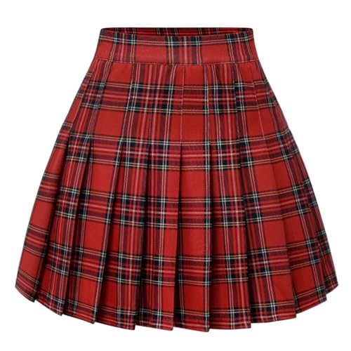 Pleated Skirts for Women Mini High Waist Skater Tennis Skirt A-line Cheerleader Skirt