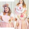 Plus Size Basic Versatile Stretchy Elastic Waist Flared Casual Mini Skater Skirt/Pleated Plaid Skirt for Women XL-5XL