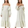 Women??s Baby Shower Dress, Nursing Cotton Yuki Dress, Muslin Maternity Gown for Photoshoot