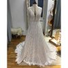 Women's Lace Boho Wedding Dress for Bride with Double Shoulders 2025 Bohemian Long A-Line Beach Bridal Gowns