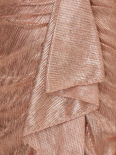61jsVluz-bL.jpg Women's Metallic Foil Long Dress