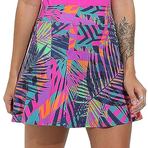 Ultimate Women's Active Performance Dri Fit Skirt - A-line Tennis and Golf Skort w/Shorts & Pockets for Sports