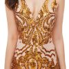 Women's V-Neck Sequins Sleeveless Lace-up Mermaid Evening Dress